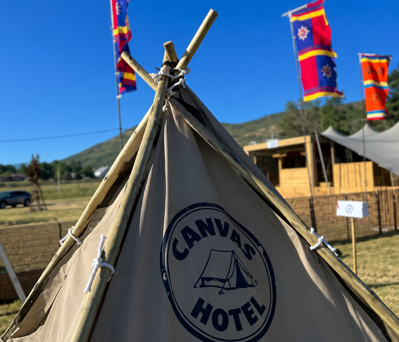 Teepee tents for outdoor events